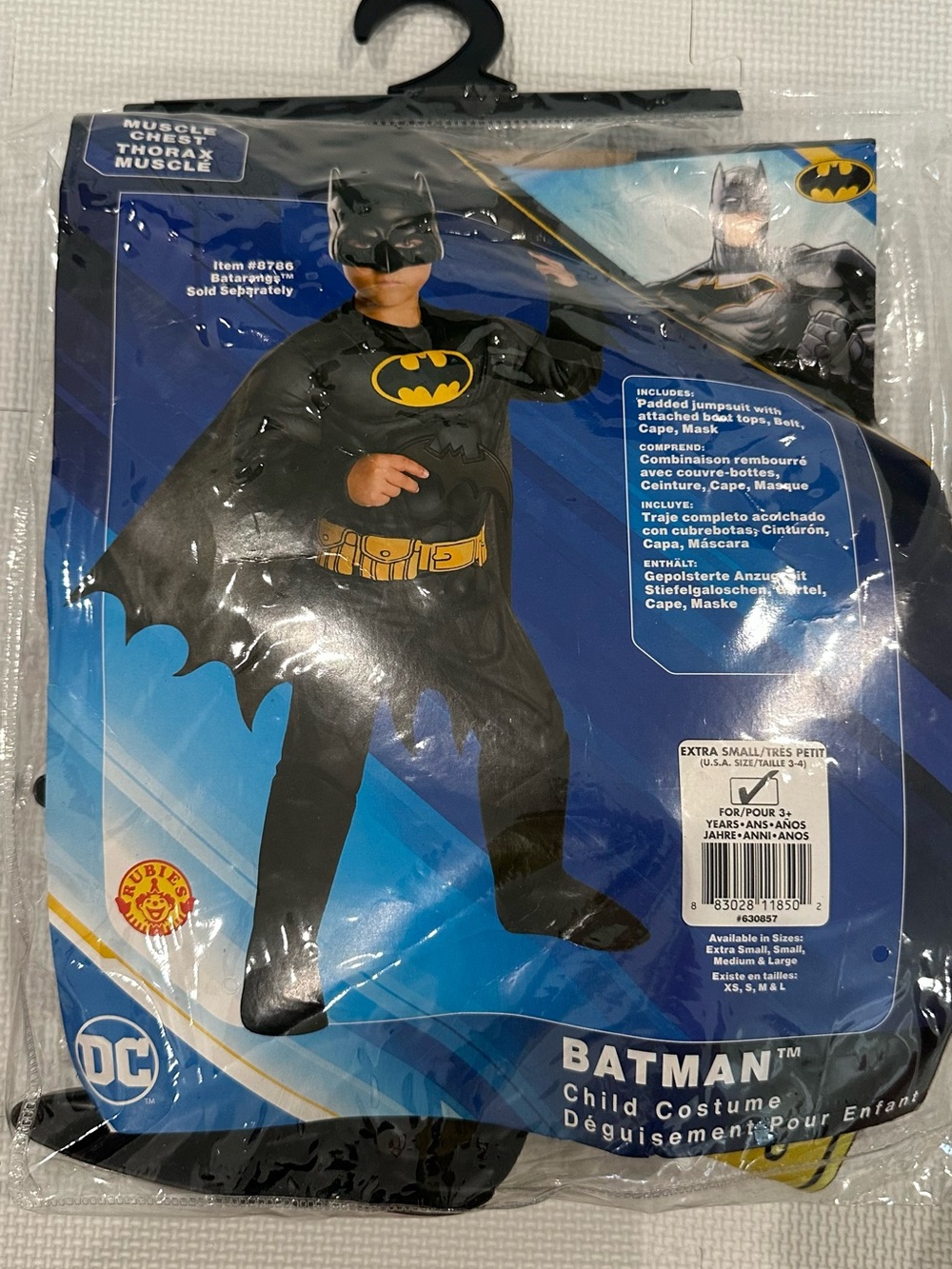 DC Batman Kids Costume - Black and Yellow